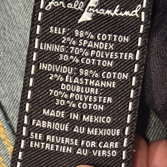 7 For All Mankind dark blue denim jean shorts misses size 32 BNWOT - Picture 8 of 9